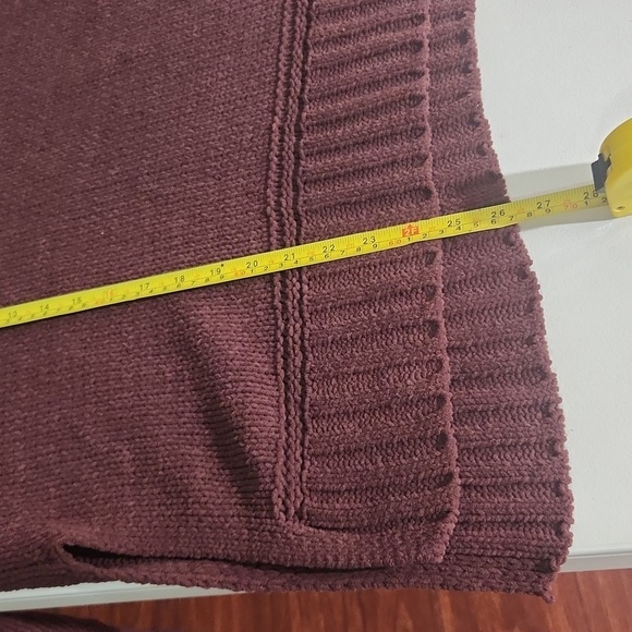 Aerie Sweater Womens Tunic Small Maroon Turtleneck - Picture 5 of 9